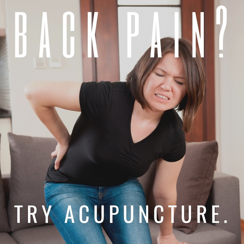 back pain? try acupuncture